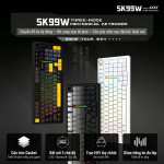 BÀN PHÍM CƠ SOREX SK99W MULTI MODES MILKY YELLOW PRO SWITCH