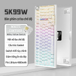 BÀN PHÍM CƠ SOREX SK99W MULTI MODES MILKY YELLOW PRO SWITCH