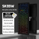BÀN PHÍM CƠ SOREX SK99W MULTI MODES MILKY YELLOW PRO SWITCH