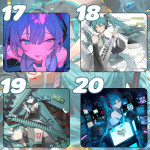 LÓT CHUỘT HATSUNE MIKU SIZE 35X30 DÀY 3MM