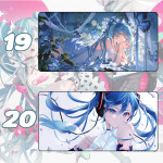 LÓT CHUỘT HATSUNE MIKU CỠ LỚN SIZE 120X60 DÀY 3MM