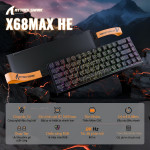 BÀN PHÍM CƠ ATTACK SHARK X68HE MAX 8K CNC MAGNETIC AMBER SWITCH