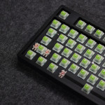 KIT BÀN PHÍM CƠ LEAVEN K108W MULTI MODES POM GREEN SWITCH