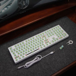 KIT BÀN PHÍM CƠ LEAVEN K108W MULTI MODES POM GREEN SWITCH