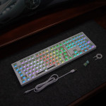 KIT BÀN PHÍM CƠ LEAVEN K108W MULTI MODES POM GREEN SWITCH