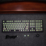 KIT BÀN PHÍM CƠ LEAVEN K108W MULTI MODES POM GREEN SWITCH