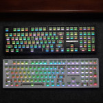 KIT BÀN PHÍM CƠ LEAVEN K108W MULTI MODES POM GREEN SWITCH