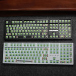 KIT BÀN PHÍM CƠ LEAVEN K108W MULTI MODES POM GREEN SWITCH