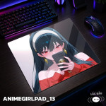 LÓT CHUỘT KÍNH CƯỜNG LỰC  ANIME GIRL SIZE 45X40 DÀY 3MM