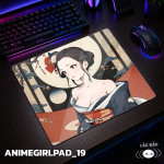 LÓT CHUỘT KÍNH CƯỜNG LỰC  ANIME GIRL SIZE 45X40 DÀY 3MM