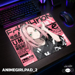LÓT CHUỘT KÍNH CƯỜNG LỰC  ANIME GIRL SIZE 45X40 DÀY 3MM