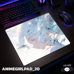 LÓT CHUỘT KÍNH CƯỜNG LỰC  ANIME GIRL SIZE 45X40 DÀY 3MM