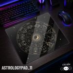 LÓT CHUỘT KÍNH CƯỜNG LỰC CHIÊM TINH ASTROLOGY ZODIAC SIZE 45X40 DÀY 3MM