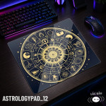 LÓT CHUỘT KÍNH CƯỜNG LỰC CHIÊM TINH ASTROLOGY ZODIAC SIZE 45X40 DÀY 3MM
