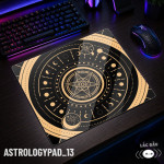 LÓT CHUỘT KÍNH CƯỜNG LỰC CHIÊM TINH ASTROLOGY ZODIAC SIZE 45X40 DÀY 3MM