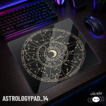 LÓT CHUỘT KÍNH CƯỜNG LỰC CHIÊM TINH ASTROLOGY ZODIAC SIZE 45X40 DÀY 3MM
