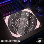 LÓT CHUỘT KÍNH CƯỜNG LỰC CHIÊM TINH ASTROLOGY ZODIAC SIZE 45X40 DÀY 3MM