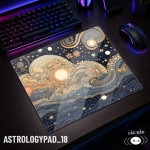 LÓT CHUỘT KÍNH CƯỜNG LỰC CHIÊM TINH ASTROLOGY ZODIAC SIZE 45X40 DÀY 3MM