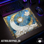 LÓT CHUỘT KÍNH CƯỜNG LỰC CHIÊM TINH ASTROLOGY ZODIAC SIZE 45X40 DÀY 3MM