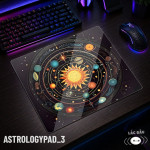 LÓT CHUỘT KÍNH CƯỜNG LỰC CHIÊM TINH ASTROLOGY ZODIAC SIZE 45X40 DÀY 3MM