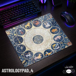 LÓT CHUỘT KÍNH CƯỜNG LỰC CHIÊM TINH ASTROLOGY ZODIAC SIZE 45X40 DÀY 3MM