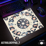 LÓT CHUỘT KÍNH CƯỜNG LỰC CHIÊM TINH ASTROLOGY ZODIAC SIZE 45X40 DÀY 3MM
