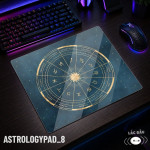 LÓT CHUỘT KÍNH CƯỜNG LỰC CHIÊM TINH ASTROLOGY ZODIAC SIZE 45X40 DÀY 3MM