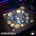 LÓT CHUỘT KÍNH CƯỜNG LỰC CHIÊM TINH ASTROLOGY ZODIAC SIZE 45X40 DÀY 3MM