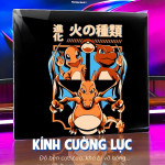 LÓT CHUỘT KÍNH CƯỜNG LỰC BLACK POKEMON KAIJU SIZE 45X40 DÀY 3MM