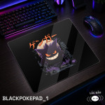 LÓT CHUỘT KÍNH CƯỜNG LỰC BLACK POKEMON KAIJU SIZE 45X40 DÀY 3MM