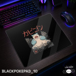 LÓT CHUỘT KÍNH CƯỜNG LỰC BLACK POKEMON KAIJU SIZE 45X40 DÀY 3MM