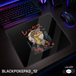 LÓT CHUỘT KÍNH CƯỜNG LỰC BLACK POKEMON KAIJU SIZE 45X40 DÀY 3MM