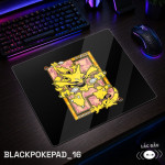 LÓT CHUỘT KÍNH CƯỜNG LỰC BLACK POKEMON KAIJU SIZE 45X40 DÀY 3MM
