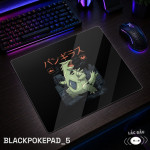 LÓT CHUỘT KÍNH CƯỜNG LỰC BLACK POKEMON KAIJU SIZE 45X40 DÀY 3MM