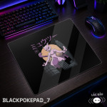 LÓT CHUỘT KÍNH CƯỜNG LỰC BLACK POKEMON KAIJU SIZE 45X40 DÀY 3MM