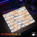 LÓT CHUỘT KÍNH CƯỜNG LỰC CHÓ DỄ THƯƠNG SIZE 45X40 DÀY 3MM