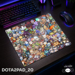 LÓT CHUỘT KÍNH CƯỜNG LỰC DOTA 2 SIZE 45X40 DÀY 3MM
