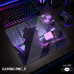 LÓT CHUỘT KÍNH CƯỜNG LỰC GAMING SIZE 45X40 DÀY 3MM