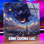 LÓT CHUỘT KÍNH CƯỜNG LỰC POKEMON GENGAR SIZE 45X40 DÀY 3MM