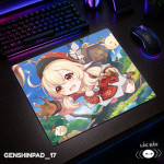 LÓT CHUỘT KÍNH CƯỜNG LỰC GENSHIN IMPACT SIZE 45X40 DÀY 3MM