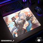 LÓT CHUỘT KÍNH CƯỜNG LỰC GENSHIN IMPACT SIZE 45X40 DÀY 3MM
