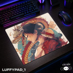 LÓT CHUỘT KÍNH CƯỜNG LỰC MONKEY D LUFFY ONE PIECE SIZE 35X30 DÀY 3MM