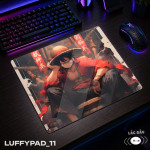 LÓT CHUỘT KÍNH CƯỜNG LỰC MONKEY D LUFFY ONE PIECE SIZE 35X30 DÀY 3MM