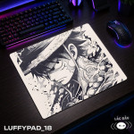 LÓT CHUỘT KÍNH CƯỜNG LỰC MONKEY D LUFFY ONE PIECE SIZE 35X30 DÀY 3MM