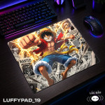 LÓT CHUỘT KÍNH CƯỜNG LỰC MONKEY D LUFFY ONE PIECE SIZE 35X30 DÀY 3MM