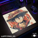 LÓT CHUỘT KÍNH CƯỜNG LỰC MONKEY D LUFFY ONE PIECE SIZE 35X30 DÀY 3MM