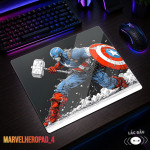 LÓT CHUỘT KÍNH CƯỜNG LỰC MARVEL HERO SIZE 45X40 DÀY 3MM