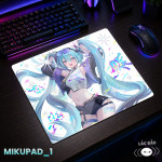 LÓT CHUỘT KÍNH CƯỜNG LỰC HATSUNE MIKU SIZE 45X40 DÀY 3MM