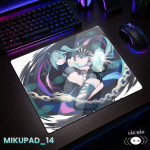 LÓT CHUỘT KÍNH CƯỜNG LỰC HATSUNE MIKU SIZE 45X40 DÀY 3MM
