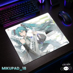 LÓT CHUỘT KÍNH CƯỜNG LỰC HATSUNE MIKU SIZE 45X40 DÀY 3MM